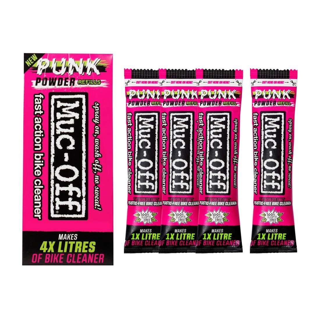 Muc-off Punk Powder Nettoyant Vélo (Pack De 4) Mauve 3 Muc-off Punk Powder Nettoyant Vélo (Pack De 4) Mauve