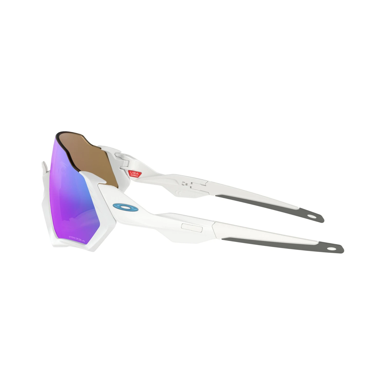 Oakley FLIGHT JACKET White Prizm Sapphire Homme Blanc 6 Oakley FLIGHT JACKET White Prizm Sapphire Homme Blanc – Image 4