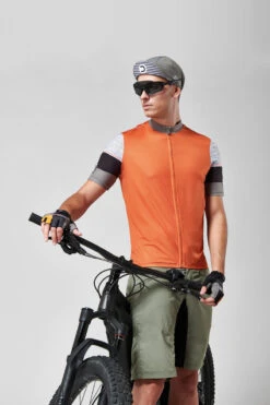 Dotout ROCA JERSEY Orange Homme Bleu Denim -Pédale Libre dot out lookbook4903