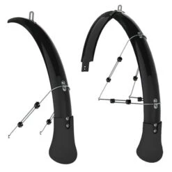 Bontrager Garde-Boue Avant + Arrière Route (pour Pneus 18-25) Noir