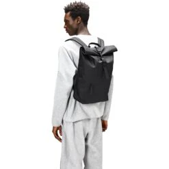 Rains Rolltop Rucksack W3 Noir -Pédale Libre main 13320 black men 1 978c