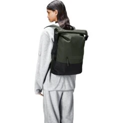 Rains Trail Rolltop Backpack W3 Kaki 9 Rains Trail Rolltop Backpack W3 Kaki -Pédale Libre main 14320 green women 1 a7a5
