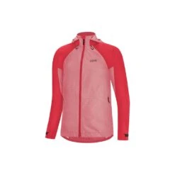 Gore Wear C5 Gore-Tex Femme Veste à Capuche Femme Rouge