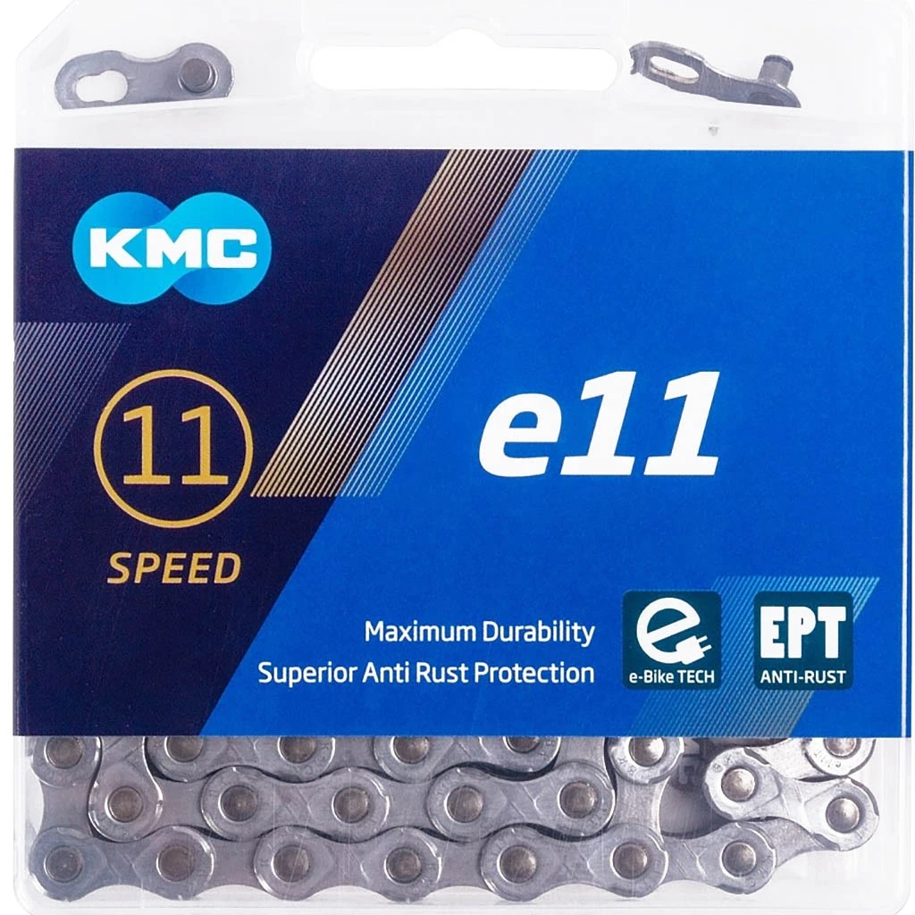 Kmc CHAÎNE E11 EPT 1/2x11/128 136 MAILLONS 11V ARGENT Argent 4 Kmc CHAÎNE E11 EPT 1/2x11/128 136 MAILLONS 11V ARGENT Argent – Image 2