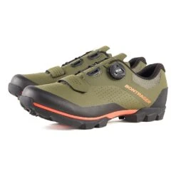 Bontrager Foray MTB Olive Grey/Radioactive Orange Homme Kaki -Pédale Libre main 308902 196950 3 80ec