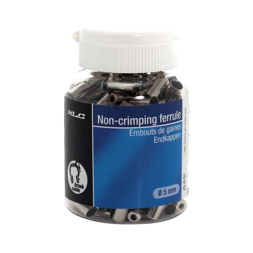 XLC 200 Embouts De Gaine De Freins De 5.0 Mm Aluminium Bleu 3 XLC 200 Embouts De Gaine De Freins De 5.0 Mm Aluminium Bleu