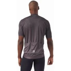 Odlo Maillot ZEROWEIGHT Black / Graphite Grey Homme -Pédale Libre main 411912 60056 Model Back Crop 1 910d