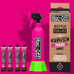 Muc-Off Punk Powder Nettoyant Vélo (Pack De 4) + Pulvérisateur Bottle For Li